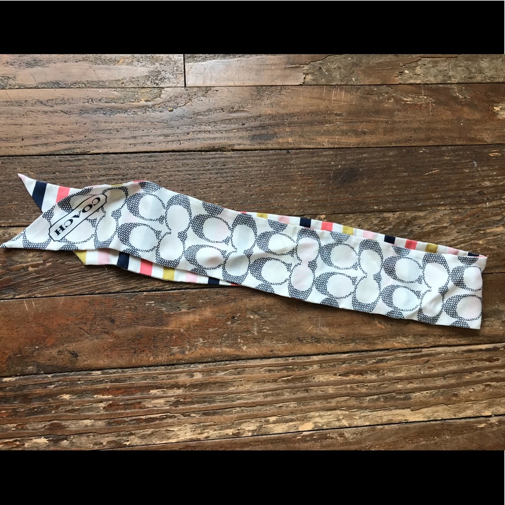 Coach ponytail / purse scarf